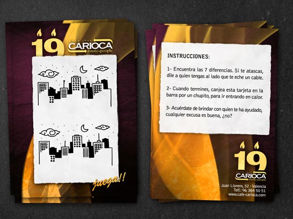Flyers y carteles para empresas de ocio nocturno
